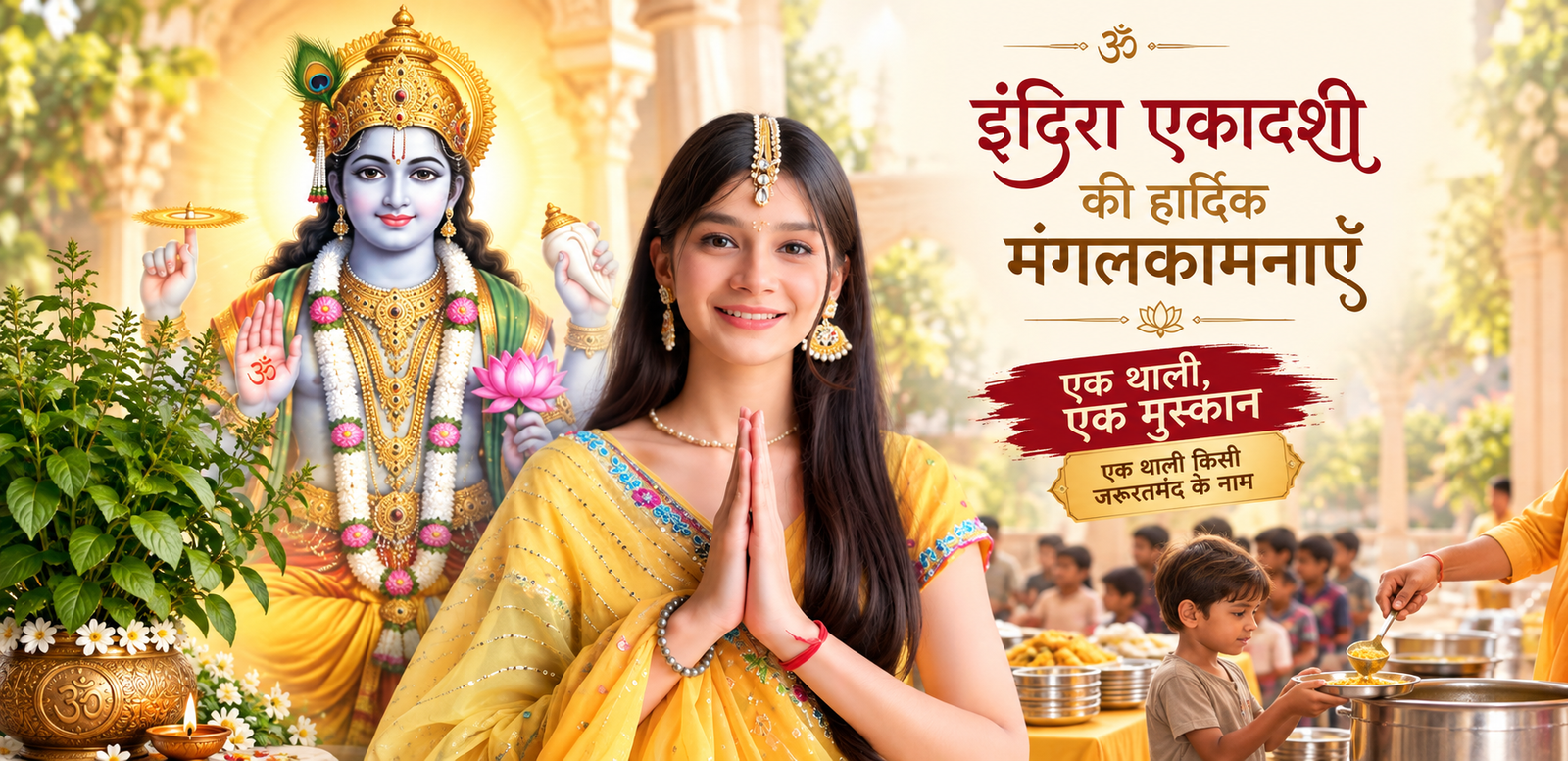 Indira Ekadashi Blessings and Annadan