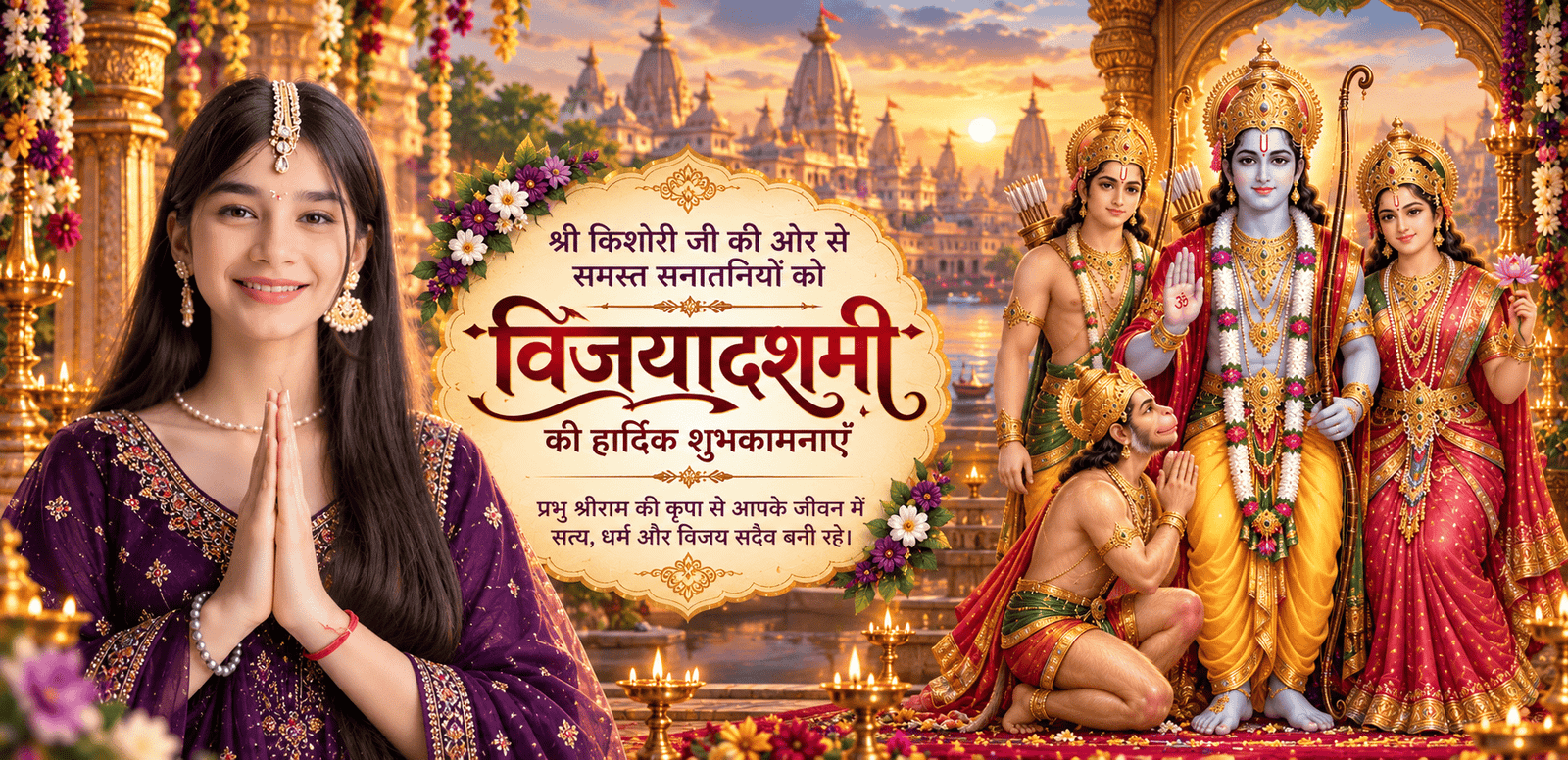 Vijayadashami Blessings with Rama’s Family (1)