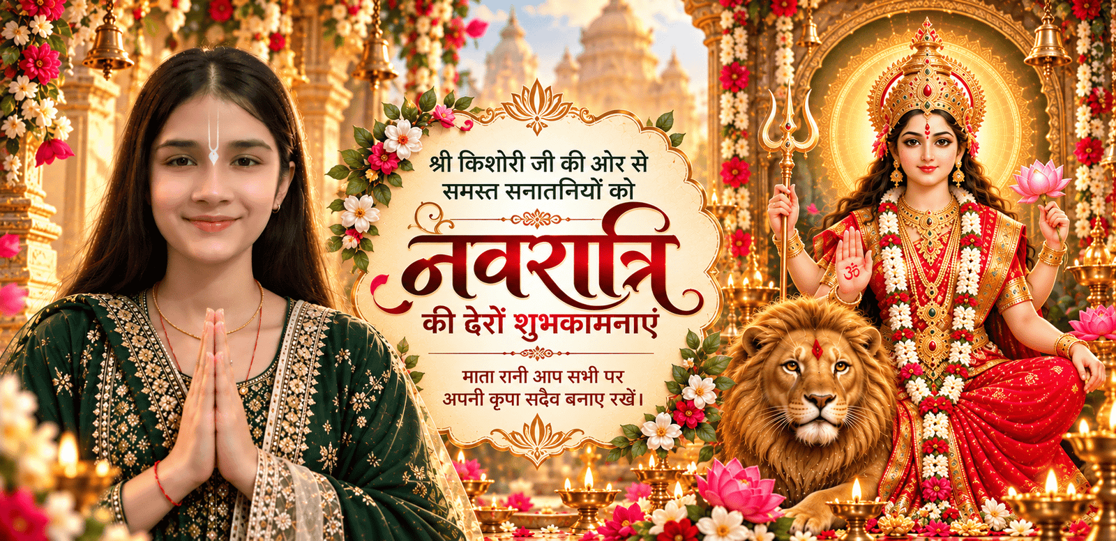 नवरात्रि शुभकामना_ भक्ति और आशीर्वाद